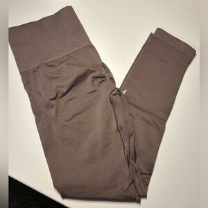 Washed Cool Brown ONER ACTIVE Effortless Seamless Leggings- (Size: M)